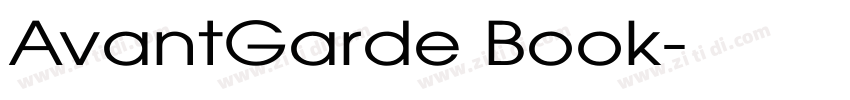 AvantGarde Book字体转换